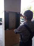Пионерская д.30 корп.9, подъезд №5 - Выполнен ремонт облицовки колонны