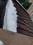 ул.Горького д.12, кв.58 (аварийная работа)-герметизация примыканий и стыков соединений кровельного покрытия - 1 подъезд