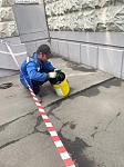 ул. Исаева д.9 - гидроизоляция швов отмостки