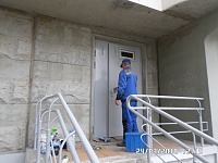 ул. Пионерская д.30 корп.5 выполнена окраска дверных блоков электрощитовых