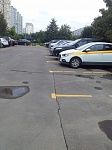 Нанесение разметки на парковке