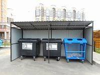 Установлены контейнеры для раздельного сбора ТБО у дома 30 корп.13 по ул. Пионерской