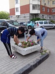 Пионерская д.30 к.8 - прополка цветника