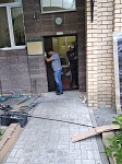 Замена входной двери в подъезд 2, ул. Циолковского, д. 2а