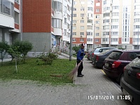 Выполнен покос и уборка травы